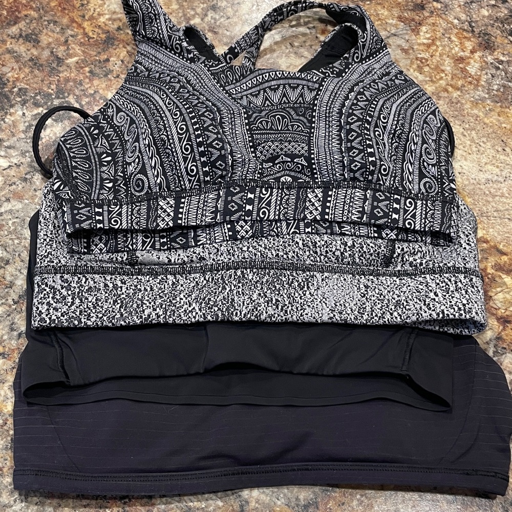 Lot of FOUR Lululemon Bras